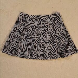 Small sz Zebra tennis Skirt
